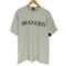フルーツオブザルーム FRUIT OF THE LOOM 90s- USA製 袖裾シングル 霜降り BRANDEIS フロントプリントクルーネックTシャツ メンズ XL