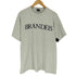 フルーツオブザルーム FRUIT OF THE LOOM 90s- USA製 袖裾シングル 霜降り BRANDEIS フロントプリントクルーネックTシャツ メンズ XL
