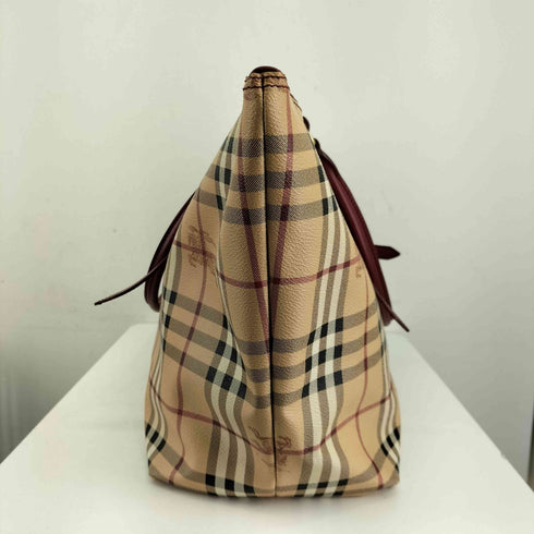 バーバリー BURBERRY ノバチェック レザートートバッグ レディース