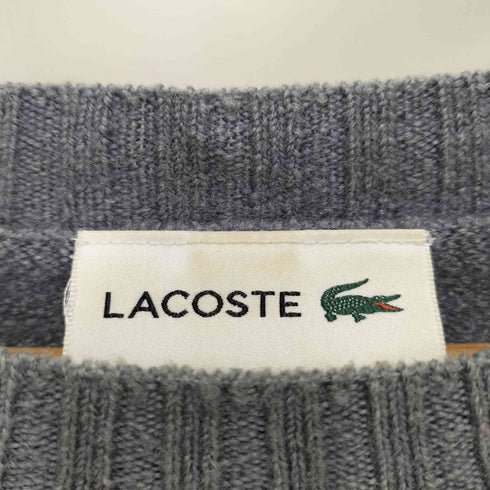 ラコステ LACOSTE ロゴパッチ ウールニット メンズ import:M