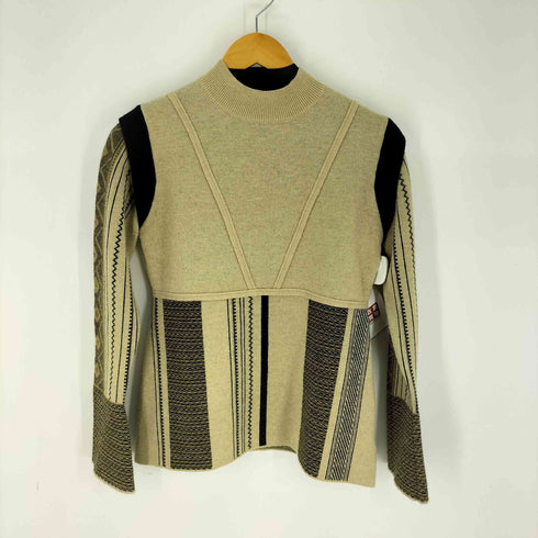 ウィルフリー willfully jacquard weave placement peplum knit sk レディース FREE