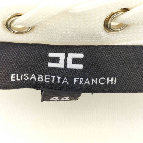 エリザベッタフランキ ELISABETTA FRANCHI レースアップデザイン 半袖ワンピース レディース 44