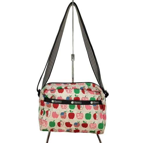 レスポートサック LeSportsac リンゴプリント リップストップ ショルダーバッグ レディース