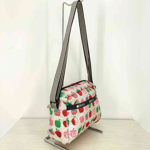 レスポートサック LeSportsac リンゴプリント リップストップ ショルダーバッグ レディース
