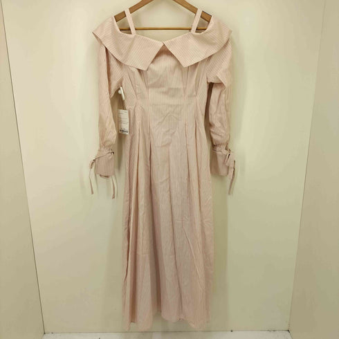 ダズリン dazzlin 24SS ウエストタック オフショルシャツワンピース レディース JPN:S