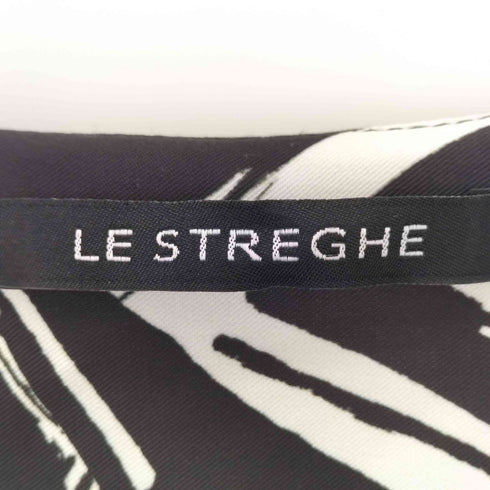 LE STREGHE 幾何学柄 ノースリーブワンピース レディース