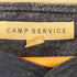 CAMP SERVICE 山ポケ ノーカラー フランネル シャツ メンズ JPN:S