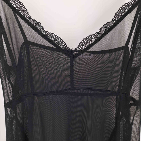 ザラ ZARA シアーキャミワンピース レディース import:S