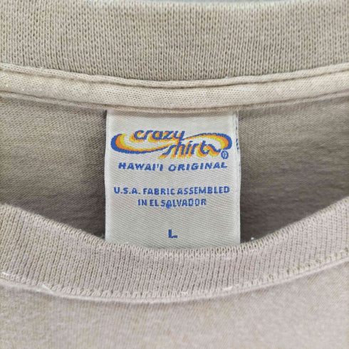 クレイジーシャツ CRAZY SHIRTS タートル 亀 後染め Tシャツ メンズ import:L