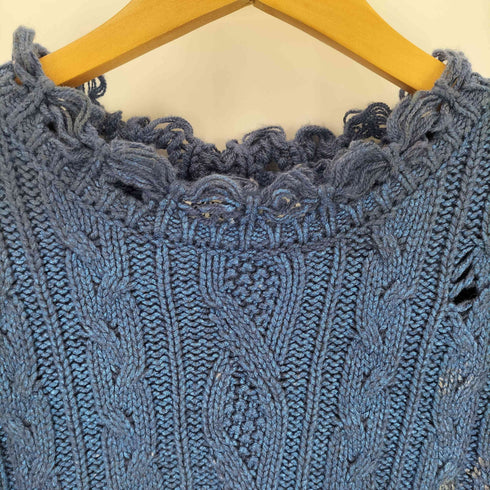 ザラ ZARA コーティングクロップドニットベスト レディース import:M