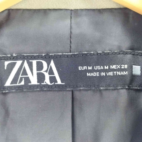 ザラ ZARA ダブルブレストピークドラペルテーラードジャケット レディース import:M