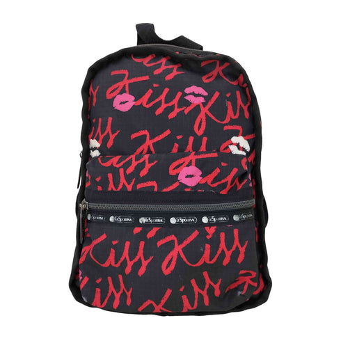 レスポートサック LeSportsac リップストップ 総柄リュック レディース