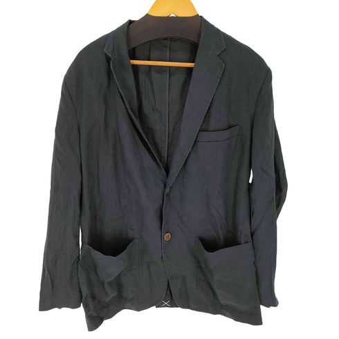 ムジルシリョウヒン 無印良品 リネン100 シングル 2B テーラードジャケット メンズ import:XL