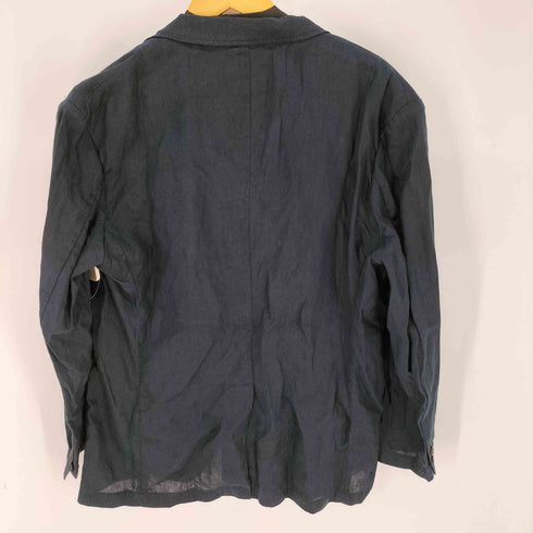 ムジルシリョウヒン 無印良品 リネン100 シングル 2B テーラードジャケット メンズ import:XL