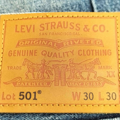 リーバイス Levis 別注 PREMIUM 501ペイント加工デニムパンツ メンズ W30L30