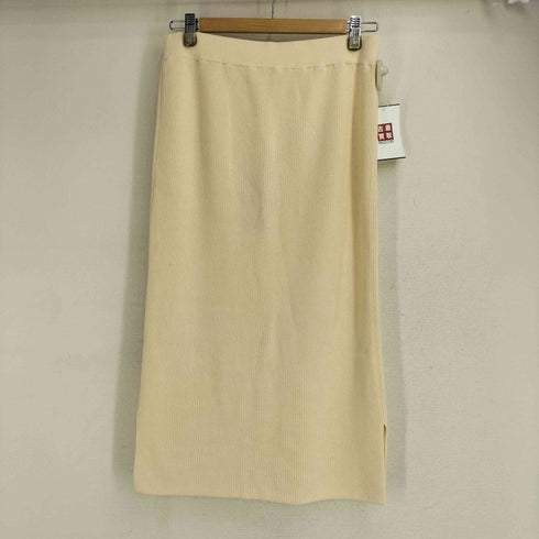 プレインピープル PLAIN PEOPLE コットン片畦ニットスカート レディース 9