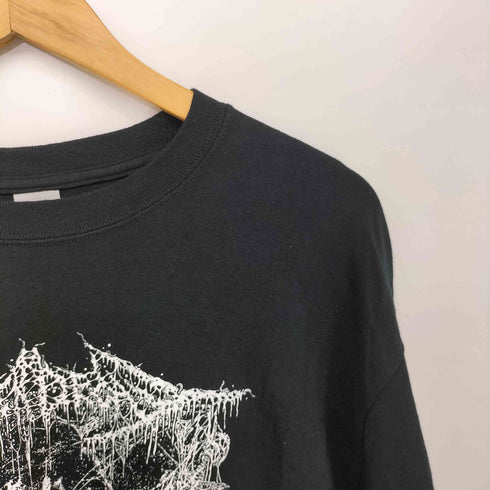 ギルダン GILDAN ゴアグラインド バンド アートワーク 袖 プリント L/S Tシャツ メンズ import:L