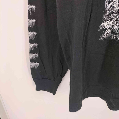 ギルダン GILDAN ゴアグラインド バンド アートワーク 袖 プリント L/S Tシャツ メンズ import:L