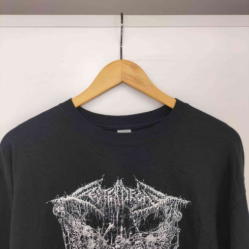ギルダン GILDAN ゴアグラインド バンド アートワーク 袖 プリント L/S Tシャツ メンズ import:L