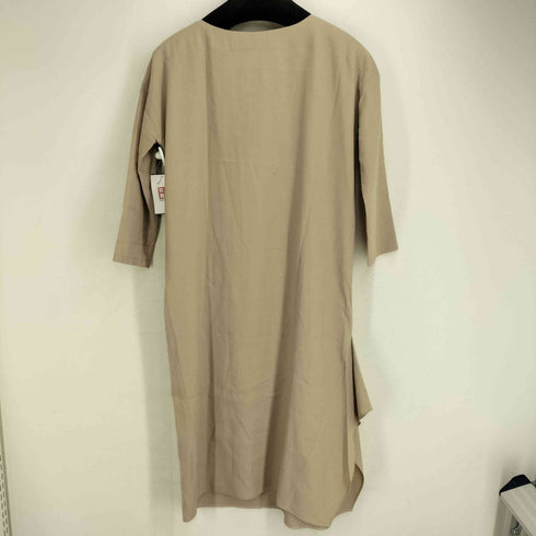 プレインピープル PLAIN PEOPLE レーヨン混 ボートネック フレア ロングワンピース レディース JPN:2