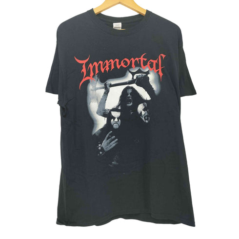 ギルダン GILDAN ALL SHALL FALL ノルウェイジャン ブラックメタル バンド プリント S/S Tシャツ メンズ import:L