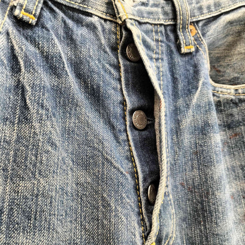 リーバイス Levis ユーロリーバイス 501 スモールeセルビッジ 赤耳 デニムストレートパンツ メンズ W31 L32