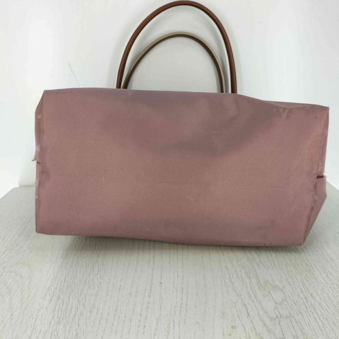 ロンシャン LONGCHAMP エッフェル塔 刺繍 レザーハンドル ナイロン トートバッグ レディース
