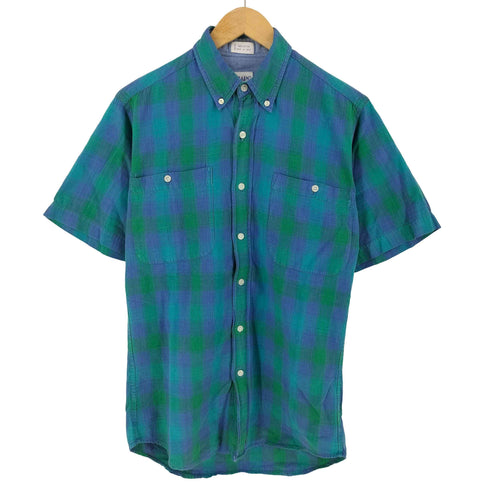 チャップスラルフローレン CHAPS RALPH LAUREN インド製 チェック S/S ボタンダウンシャツ メンズ S