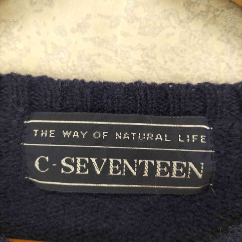 C-SEVENTEEN ウールクルーネックセーター メンズ