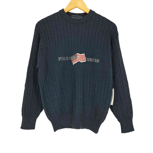 ポロクラブ Polo Club ロゴ刺繍 ケーブル編みセーター メンズ JPN:M