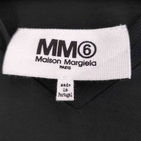 エムエムシックスメゾンマルジェラ MM6 Maison Margiela 23SS Vネック コットン S/S Tシャツ レディース JPN:S