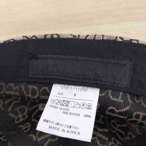 ランデブー randeboo モノグラムロゴ ストラップバックキャップ レディース