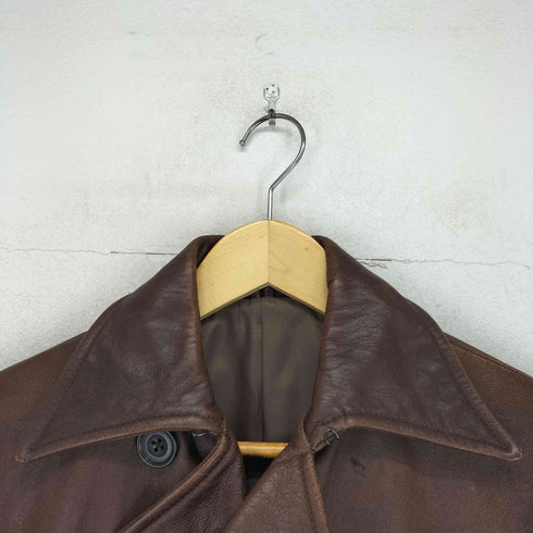 エッヂ EDGE lamb leather レザーカーコート メンズ JPN:M