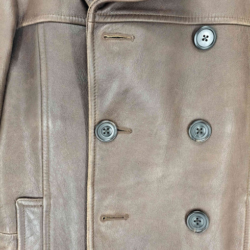 エッヂ EDGE lamb leather レザーカーコート メンズ JPN:M