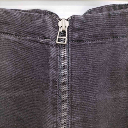 ザラ ZARA cropped mid waist barrel leg jeans フロントジップ バレルレッグ デニム パンツ レディース EUR:38