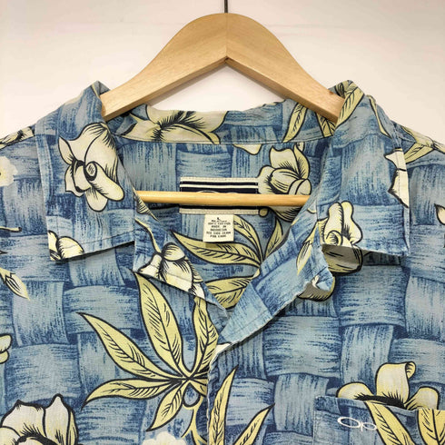オーシャンパシフィック Ocean Pacific 90-00s コットン100 オープンカラー アロハシャツ メンズ import:L