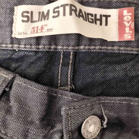 リーバイス Levis 514 SLIM STRAIGHT ブラックデニム メンズ W34L32
