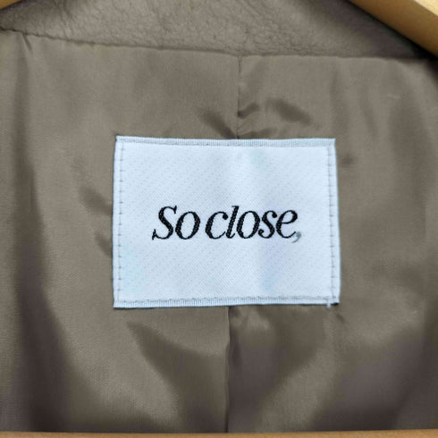 So Close lamb leather レザーダブルライダースジャケット レディース LL