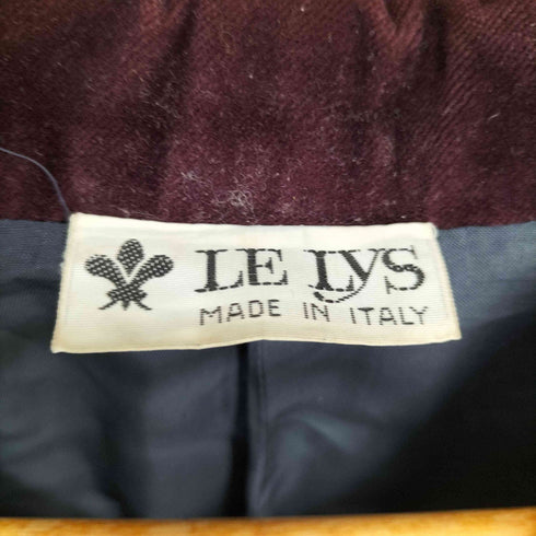 LE LyS イタリア製 ベロア切替 ウールジャケット レディース
