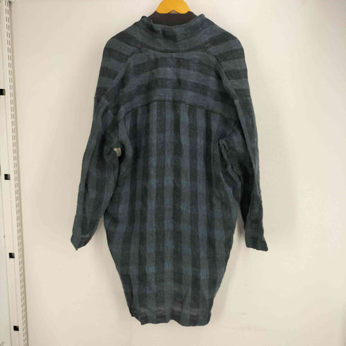 パドカレ pas de calais リネン100 オーバーサイズ ストライプ カーディガン レディース JPN:38