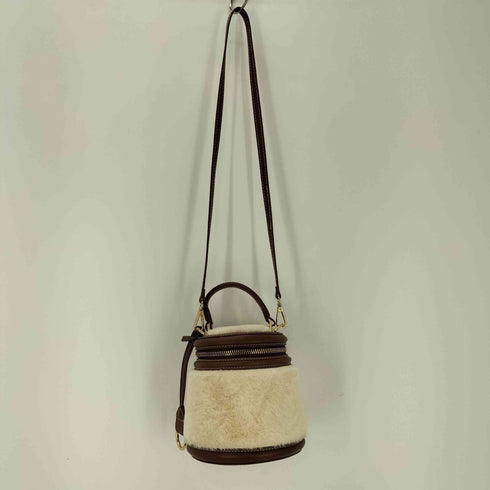 ザラ ZARA ショルダーバッグ ファー バケット バケツ レディース M