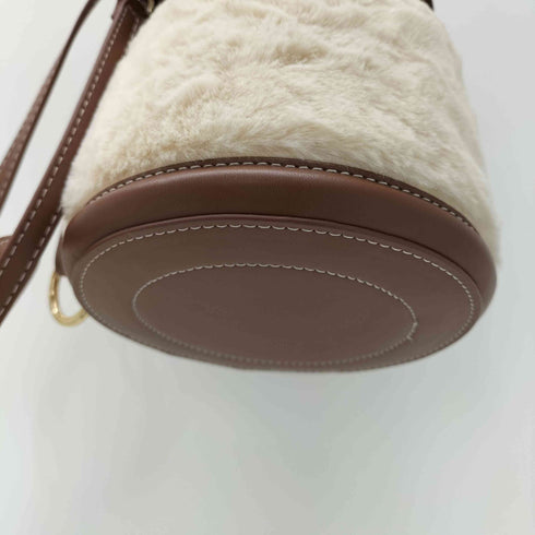 ザラ ZARA ショルダーバッグ ファー バケット バケツ レディース M