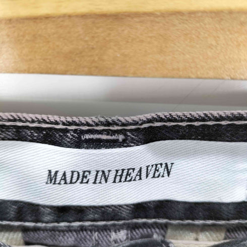 メイドインヘブン made in HEAVEN CRY. デニム切替 サテンフレアスカート レディース JPN:0