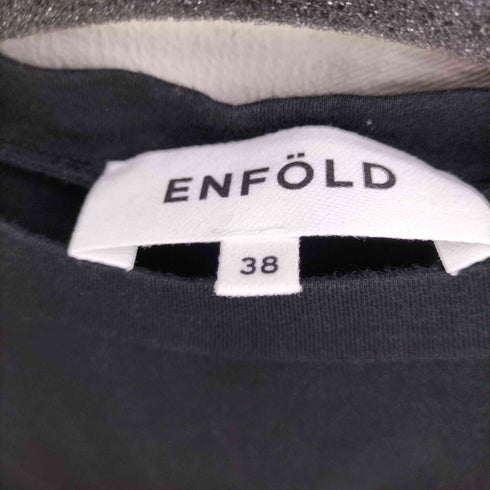 エンフォルド ENFOLD アシンメトリークルーネックTシャツ レディース JPN:38