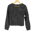 インディヴィ INDIVI lamb leather ノーカラー レザージャケット レディース JPN:38