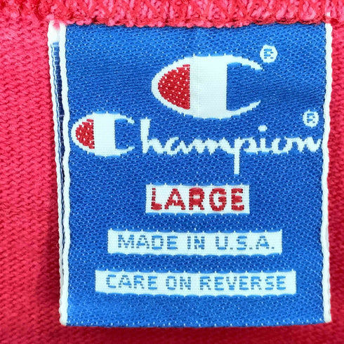 チャンピオン Champion 90S USA製 スクリプトロゴ クルーネック Tシャツ シングルステッチ メンズ import:L