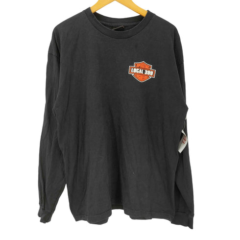 ハーレーダビッドソン HARLEY-DAVIDSON ロゴ 両面 プリント L/S カットソー Tシャツ ロンT メンズ