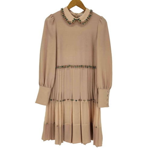 レッドヴァレンティノ RED VALENTINO ビジュープリーツドレス レディース 42