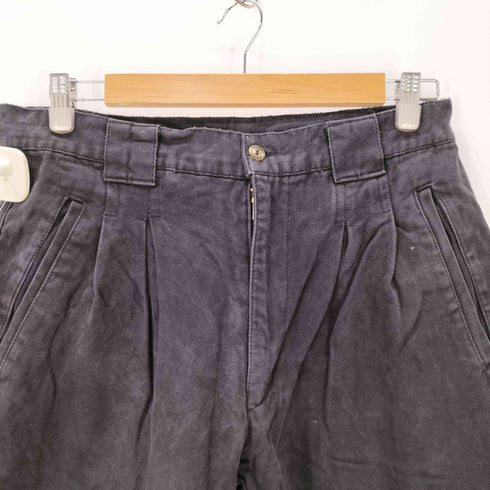 JEFFERY 90-00S OLD MADE IN ITALY イタリア製 ユーロ コットン モールスキン 2タック ワイド チノ トラウザー パンツ メンズ EUR:50