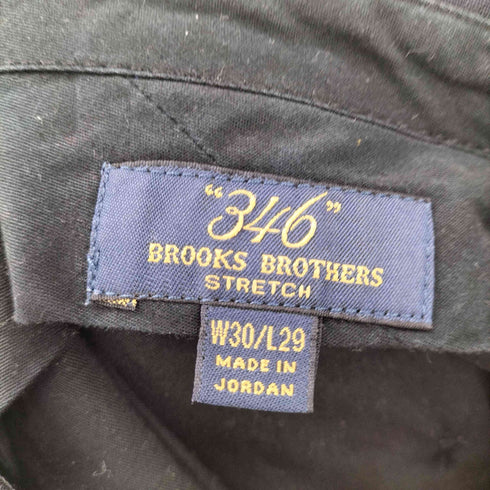 ブルックスブラザーズ 346 BROOKS BROTHERS STRETCH ウール ポリウレタン 2タック テーパード スラックス パンツ 裾ダブル メンズ W30 L29